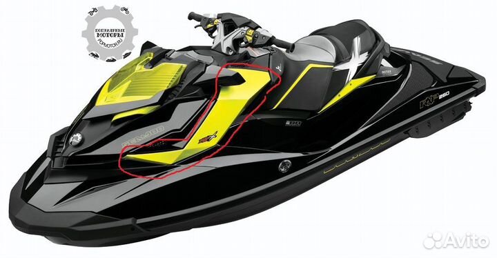 Левый молдинг Sea-Doo RXP 12-19 291003346