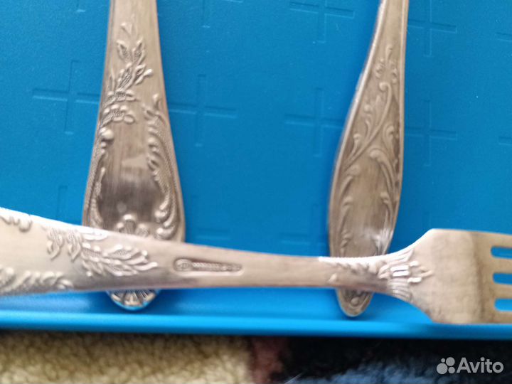 Мельхиоровая столовые приборы