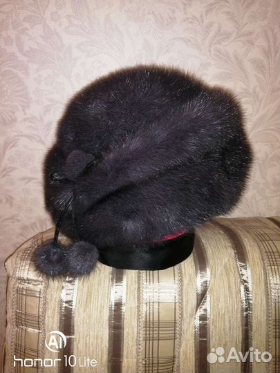 Шапка норковая женская