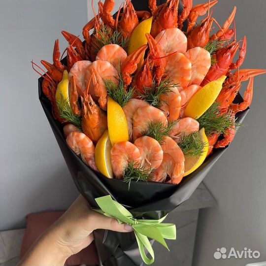 Мужской букет из раков