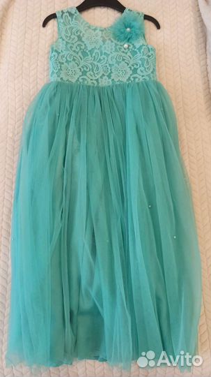 Платье нарядное длинное для девочки 140 146