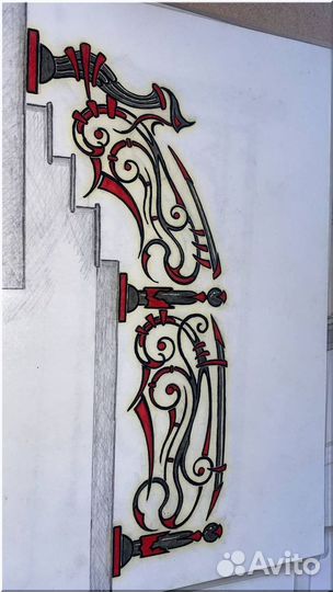 Кованые перила для лестниц