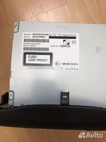 Штатный проигрыватель V-hcrv