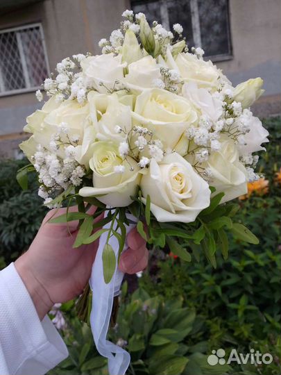 Букет невесты, роза, свадебный