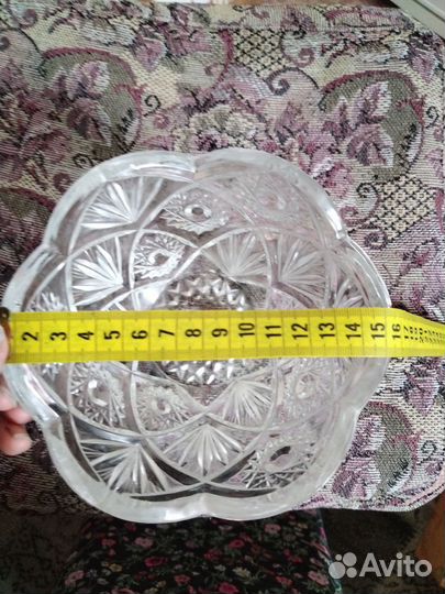 Салатник хрустальный