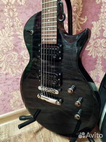 Электрогитара ESP LTD EC 100 QM чехол и провод