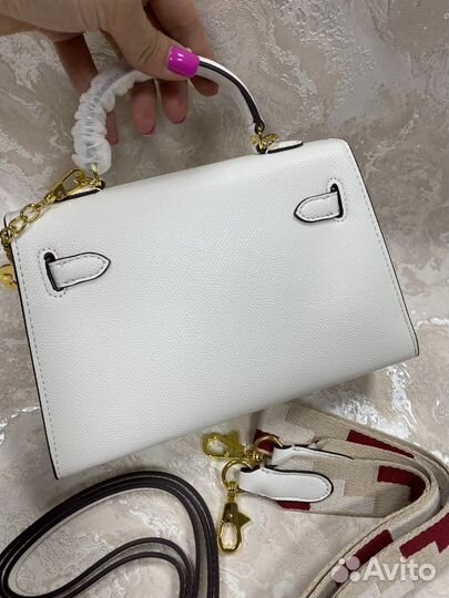 Сумка Hermes Kelly mini кожаная