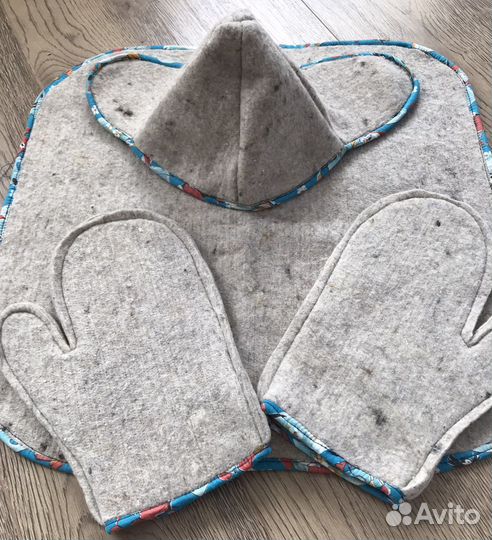 Комплект для бани и сауны из войлока