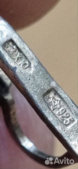 Серьги серебро антикварные
