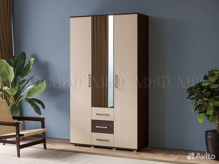 Шкаф Белла 3х створчатый