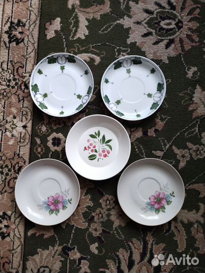 Антикварные блюдца гарднера.конаково.дулево
