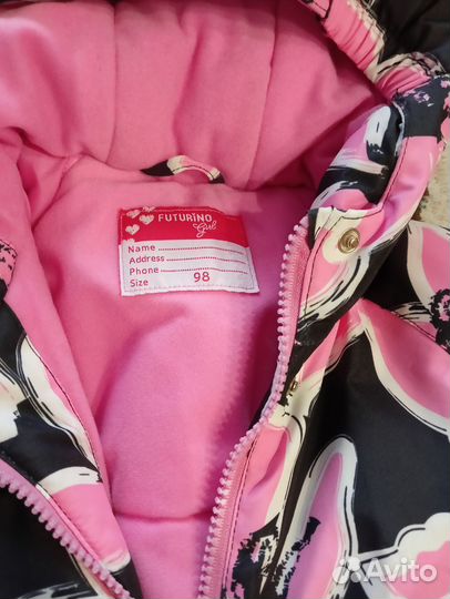Зимний комбинезон для девочки 98