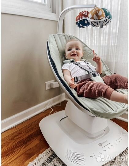 Новые Электрокачели 4moms mamaroo new зеленый