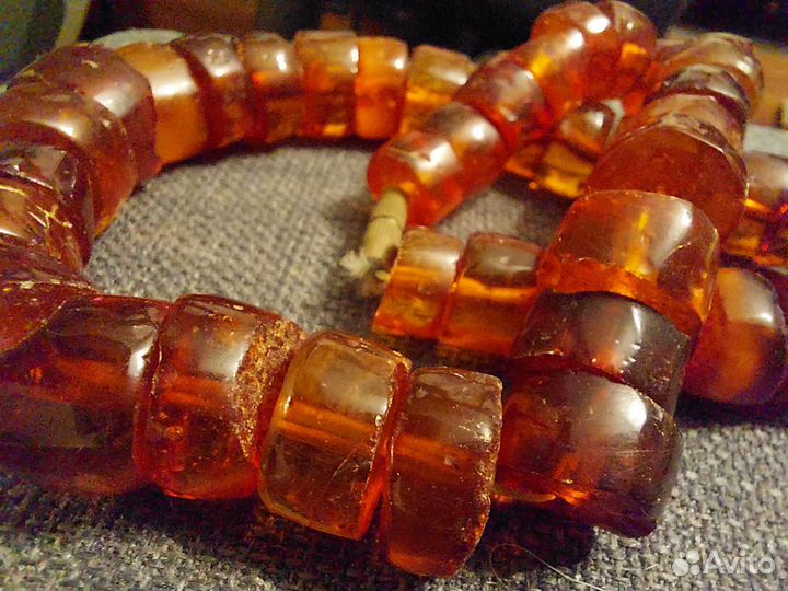 Янтарные бусы СССР винтаж