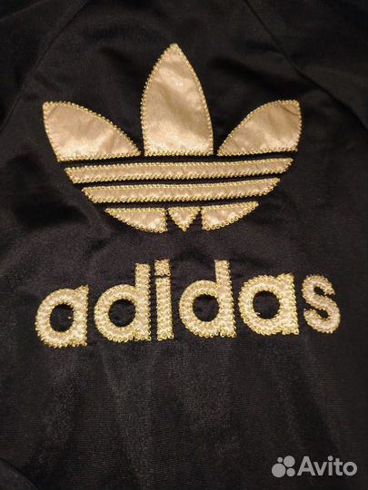 Олимпийка Adidas золотая с блестками