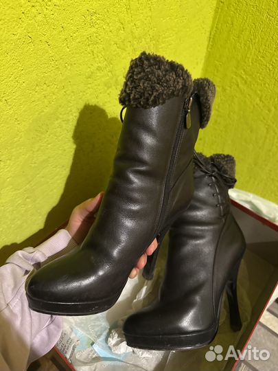Ботильоны натуральный мех