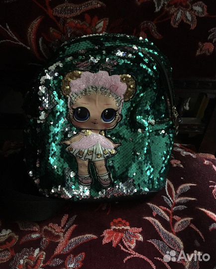 Детский рюкзак с пайетками