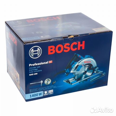 Циркулярная пила Bosch GKS 190 0.601.623.000, сете