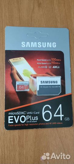 Карта памяти micro sd 64 gb