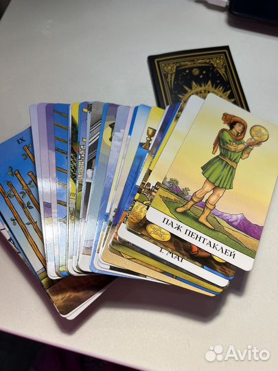 Карты таро Уэйта с инструкцией и мешочком