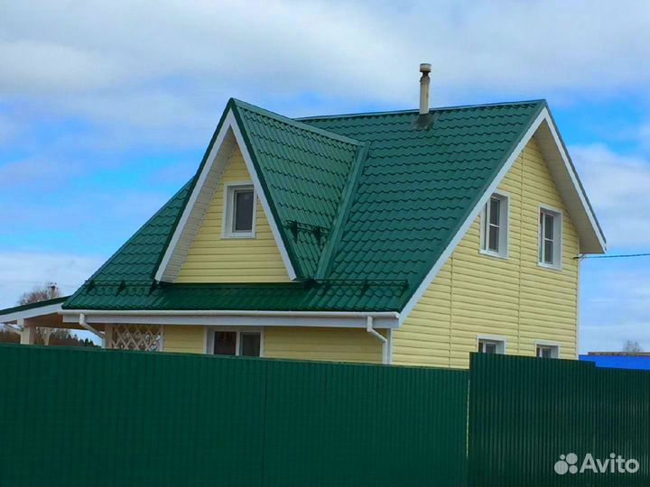 Металлочерепица Зеленый мох в размер