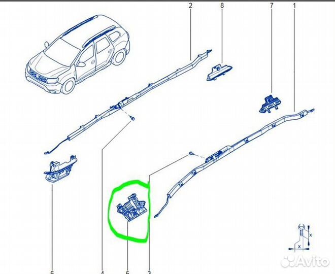 Кронштейн Renault Duster K9KR858D165990 2021