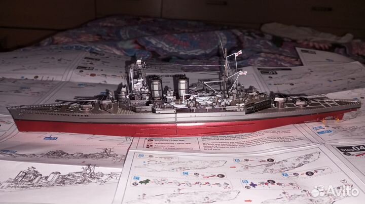 HMS Hood корабль Худ модель металл 100 процентов