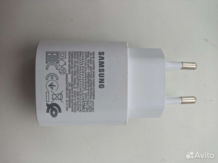 Сетевой адаптер samsung:EP-TA800 25w