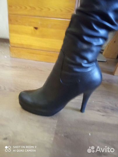 Зимние женские сапоги 38 натуральная кожа