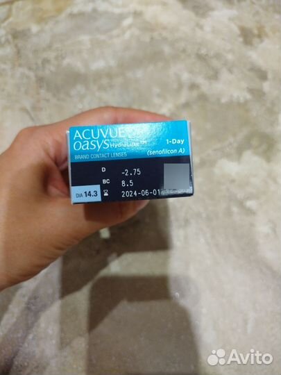 Линзы acuvue oasys 1 day -2,75 и -3,00