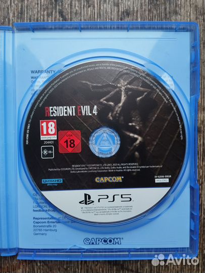 Диск Resident evil 4 Remake Ps5