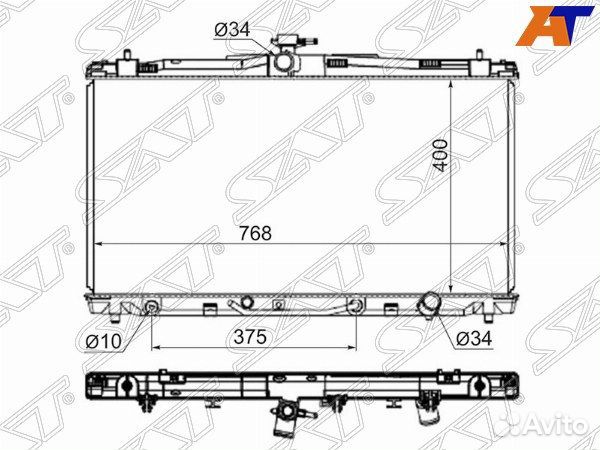 Радиатор daihatsu altis 12, lexus ES, lexus ES 13, lexus ES 13-18, lexus ES250, lexus ES350, toyota
