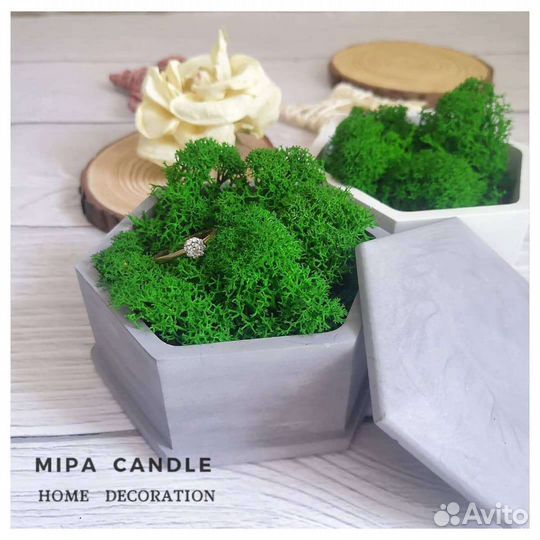 Подарок декор гипс