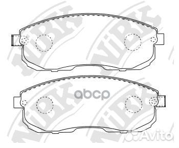 Комплект тормозных колодок* D10601KA1A PN2474 NiBK