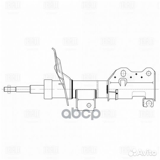 Амортизатор перед. GAS L/R AG 15061 Trialli