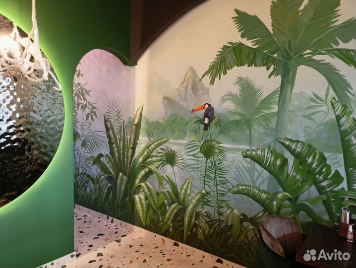 Роспись стен, барельеф, картины на заказ