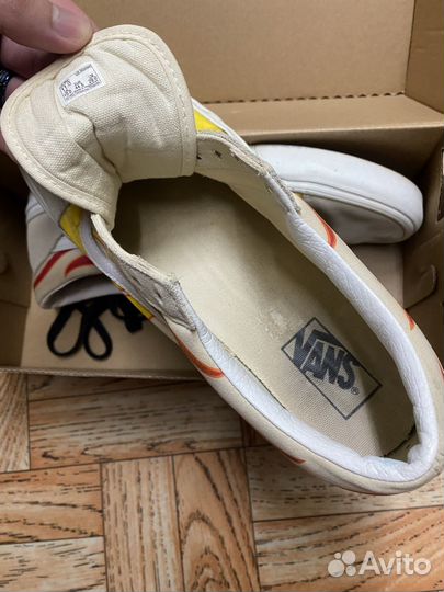 Vans flame true white