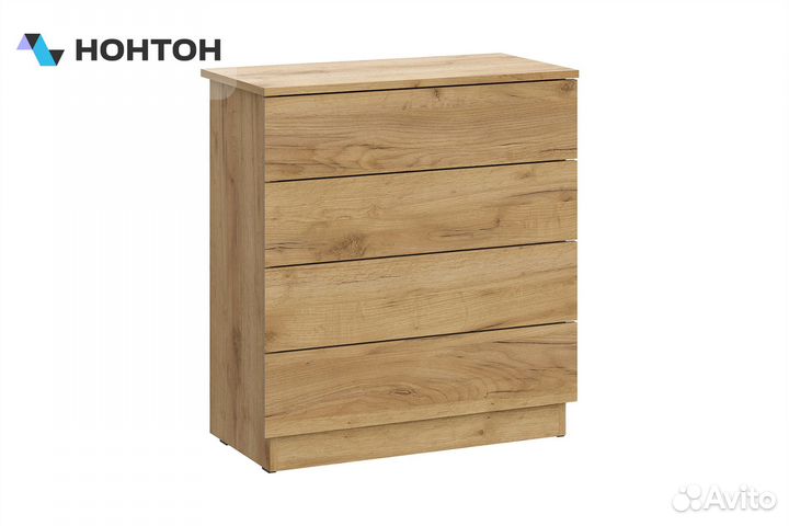 Комод Эккервуд 4 дуб крафт золотой