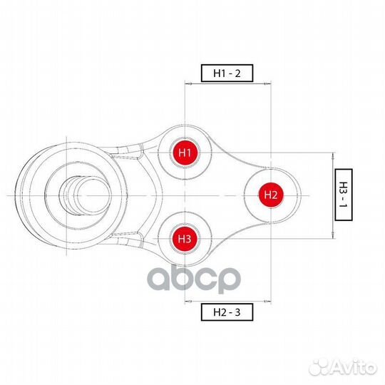 Опора шаровая левая CB0451L CTR