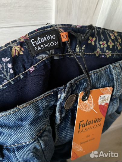 Джинсы утеплённые 140 futurino