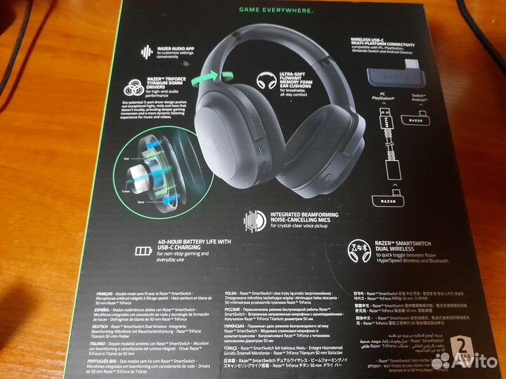 Беспроводные наушники razer