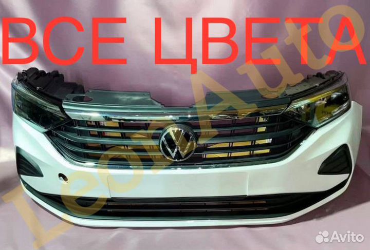 Ноускат бампер передний на VW Polo 5 2009-2023