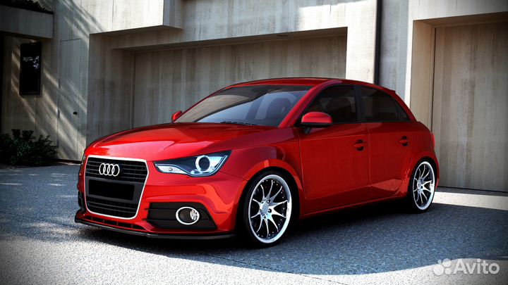 Накладка на бампер Audi A1 8X (10-14) MD