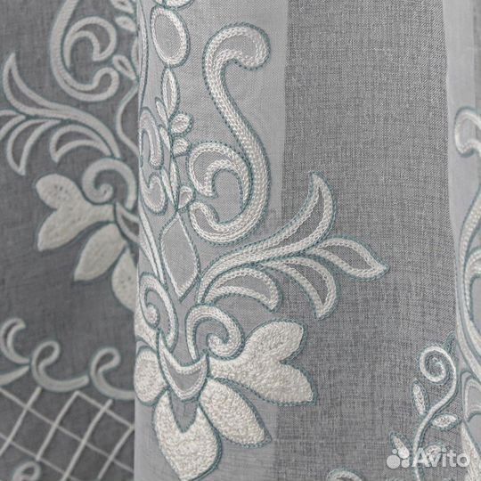 Новый тюль Флоренция бирюзовый