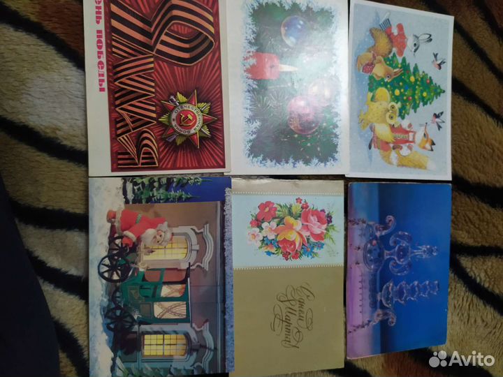 Открытки и картины для вышивания СССР