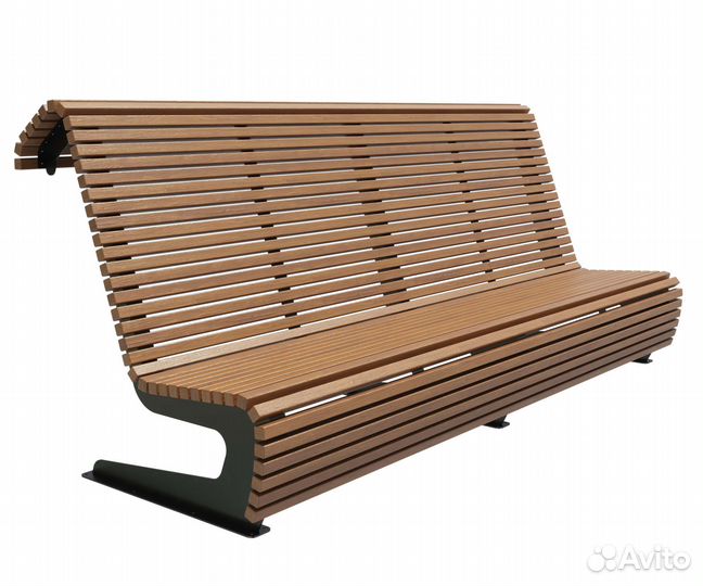 Скамейка стальная «Пифагор» Осина