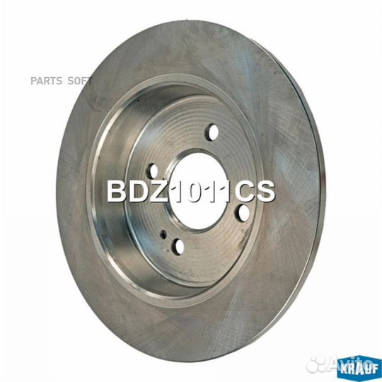 Krauf BDZ1011CS Диск тормозной задний