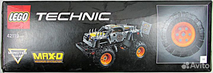 Lego Technic 42119 Monster Jam Max-D Новый