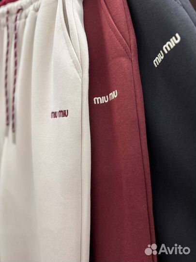 Спортивные штаны miu miu