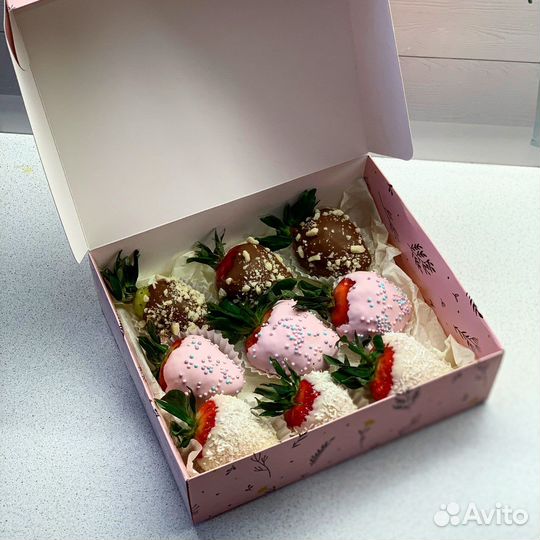 Клубника в шоколаде набором